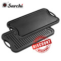 Pre-Sesoned Cast Iron Reversible Grill/Griddle Pan